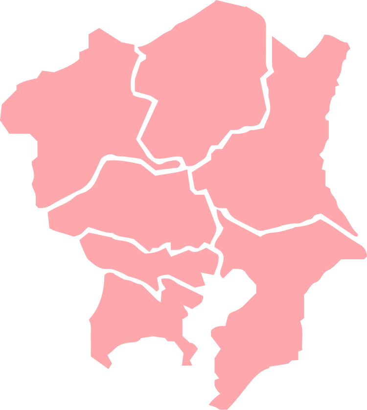 関東地方の地図